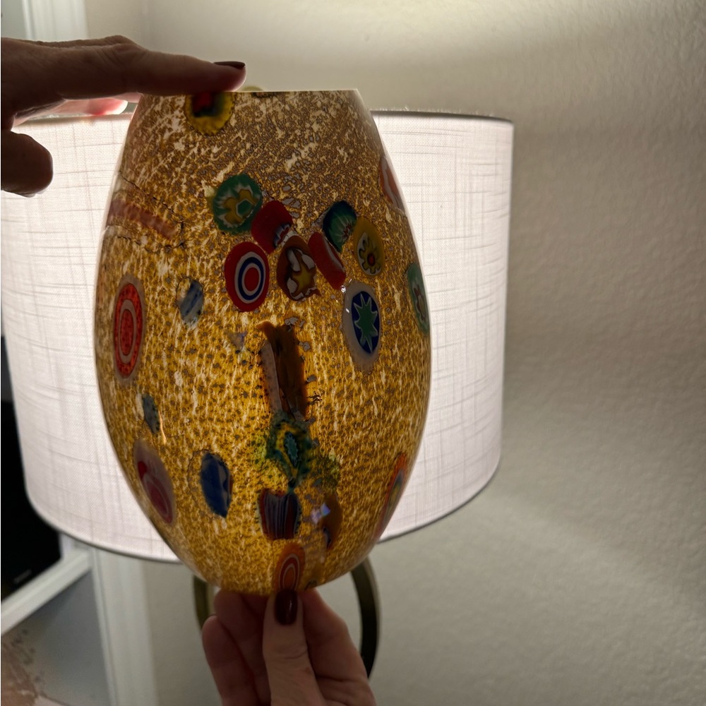 Genuine Hand Blown Glass Sconces.